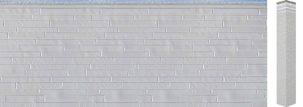 facade wall panel ( embossed metal and polyurethane foam))