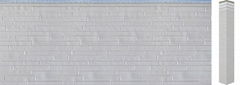 facade wall panel ( embossed metal and polyurethane foam))