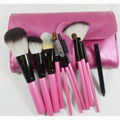 11 pcs pink professional cosmetic synthetic hair make up brush 2