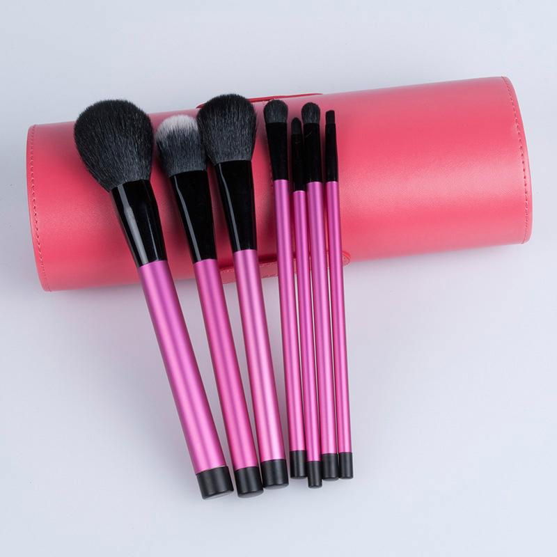 7 pcs high quality natural hair cosmetics make up brush 3