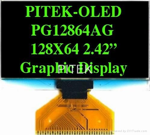 PG12864AW/Y/G/B 2.42" 128x64 Graphic OLED Display Module