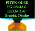 PG12864AW/Y/G/B 2.42" 128x64 Graphic OLED Display Module 1