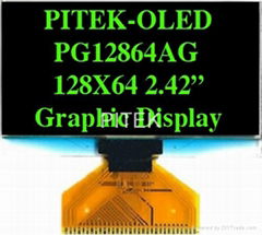 PG12864AW/Y/G/B 2.42" 128x64 Graphic OLED Display Module