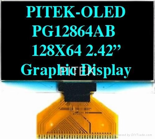 PG12864AW/Y/G/B 2.42" 128x64 Graphic OLED Display Module 3