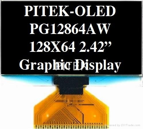 PG12864AW/Y/G/B 2.42" 128x64 Graphic OLED Display Module 4