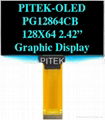 PG12864CW/Y/G/B 2.42" 128x64 Graphic