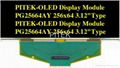 PG25664AW/Y/G/B 3.12" 256x64 Graphic OLED Display Module 2