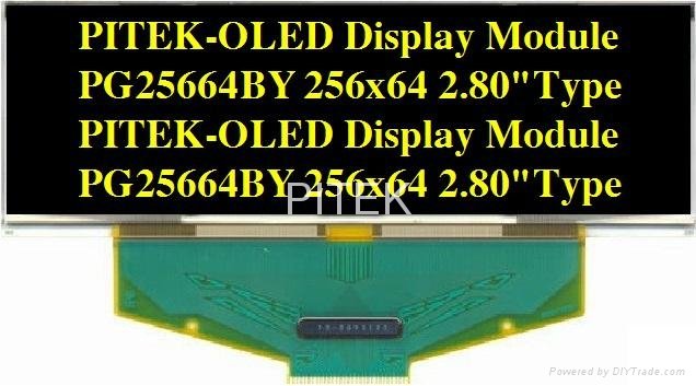 PG25664BY/B 2.80" 256x64 Graphic OLED Display Module