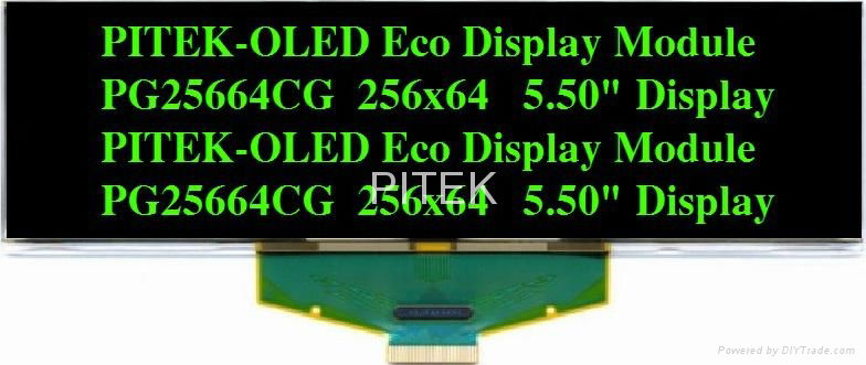 PG25664CY/G 5.50" 256x64 Graphic OLED Display Module 2