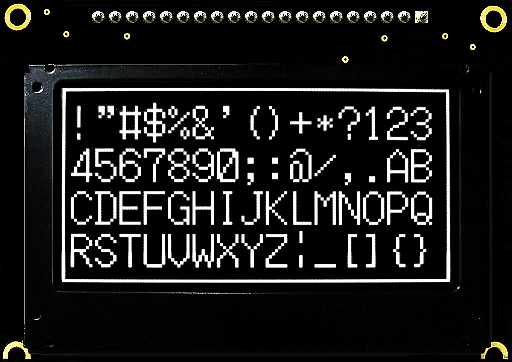 PG12864GW /Y/G/B 128x64 Graphic OLED Display Module