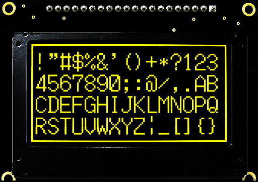 PG12864GW /Y/G/B 128x64 Graphic OLED Display Module 2