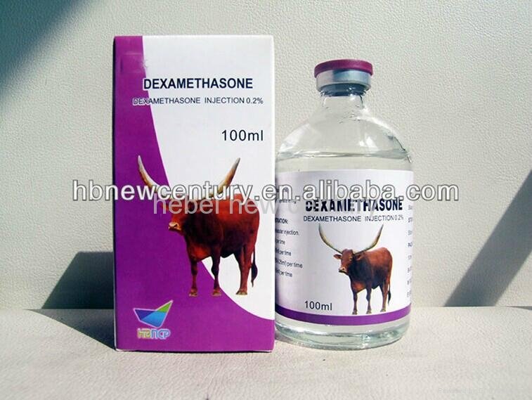 china high quality 100ml 0.2% antibiotic Dexamethasone injection for animal     2