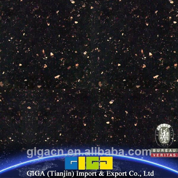GIGA natural China 18mm polished black granite slab