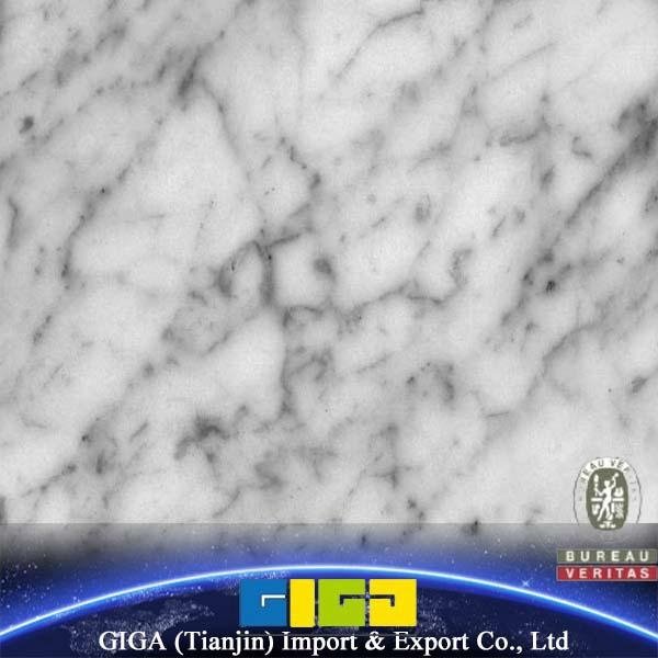 GIGA 16mm natural stone crystal white marble tile