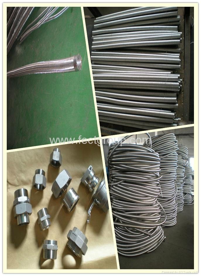 Stainless steel flexible hose with Male fittings 4