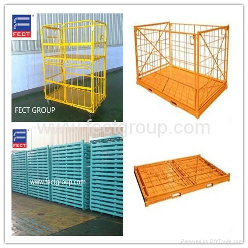 Foldable Metal Box Container Pallet