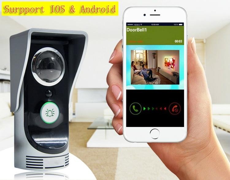 WIFI visual doorbell can be remotely monitored unlocked supported   Android &IOS 4