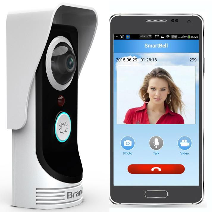 WIFI visual doorbell can be remotely monitored unlocked supported   Android &IOS 5