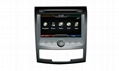 In car dvd player+gps+bluetooth+radio+mp3 multimedia system for Ssangyong Action