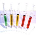 Colorful Syringe Shaped Plastic Ball Pen