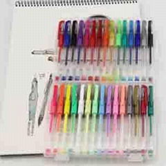 Plastic Multi Colored 60 Color Gel Pen for Doodle