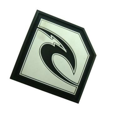 Embossed or debossed logo custom pvc rubber patch 2