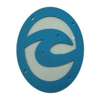 Embossed or debossed logo custom pvc rubber patch 4