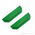 Embossed and debossed custom 3d pvc rubber label 1