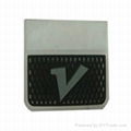 Custom pvc rubber patches for clothing and hats