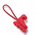 New design custom decorative plastic zipper pulls 2