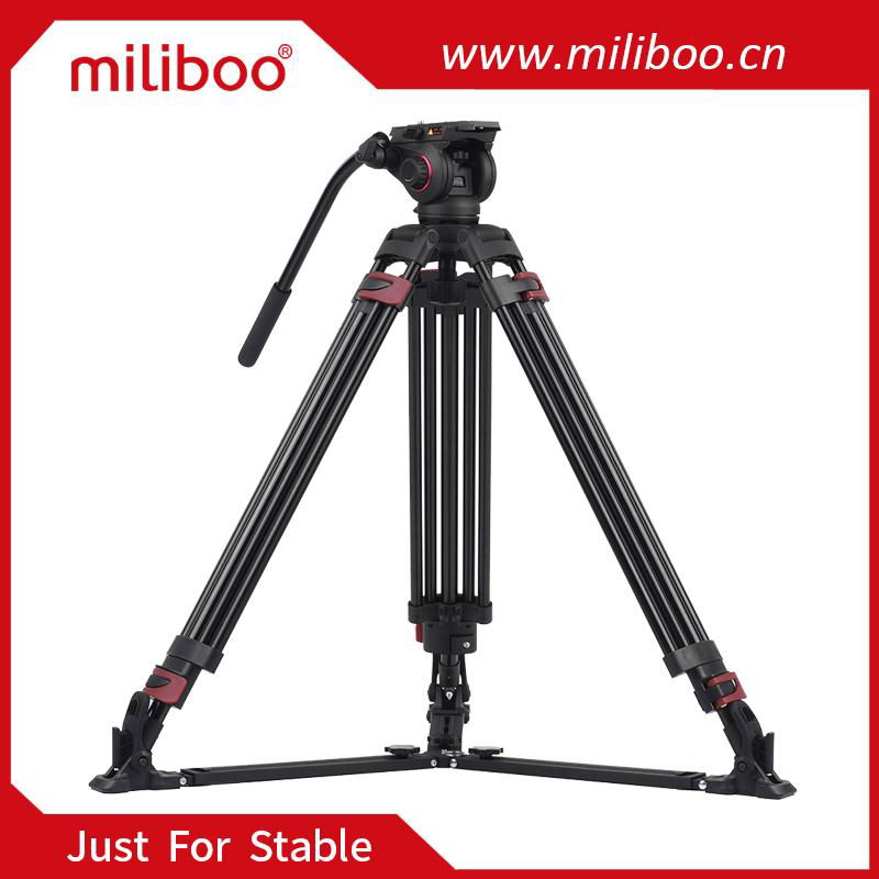 miliboo MTT609A Professional Tripod Aluminum Alloy Photography Camera Tripod 3 S 2