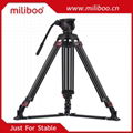 miliboo MTT609A Professional Tripod Aluminum Alloy Photography Camera Tripod 3 S 2