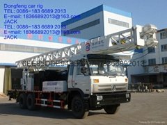 Dongfeng diesel-powered truck mounted drilling rig 350 meters
