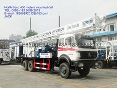 BEIBEN 400m truck mounted drilling rig
