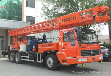 SINO 350m  truck mounted drilling rig 