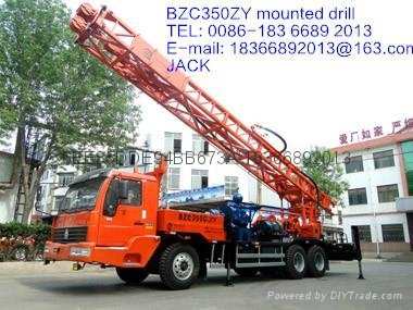 SINO 350m  truck mounted drilling rig  4