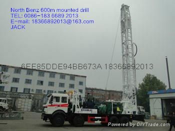 600m  truck  mounted rotary drilling rig positive cycle 2