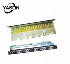 FTP Cat.6 Patch Panel, 24 Port, LSA IDC