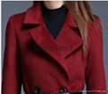 Original 2015 Bangna autumn long skinny in new Maroon wool tweed jacket ladies w