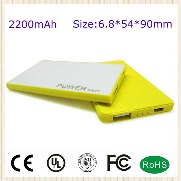 Best selling mini 2200mAh portable power source 4