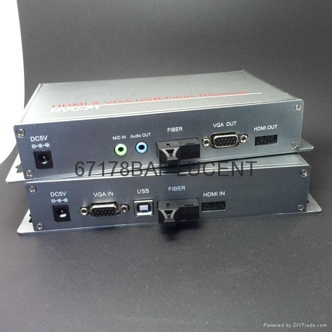 朗讯VGA USB视频光端机 1