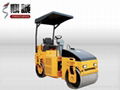 3T double steel wheel vibratory road roller 1