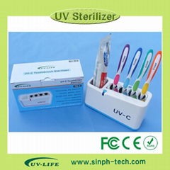 bath accessory uv sterilizer toothbrush container