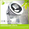 Silver/Black 10w RGB Led Underwater Light IP68 1