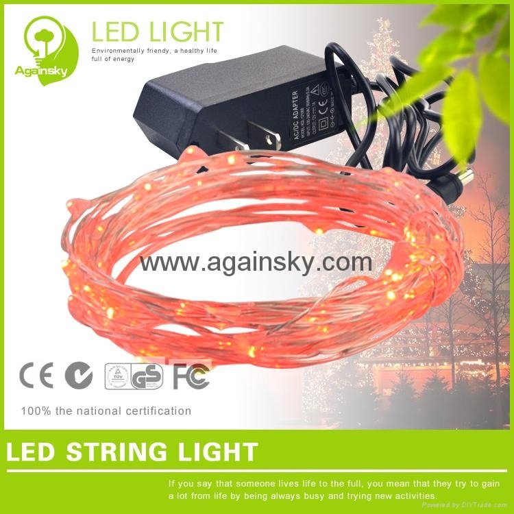 12V waterproof Silver wire LED String for Holiday Decoration 4