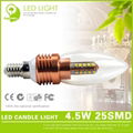 Bullet Type 4.5W LED Candle Light with E14 Lamp Base 1