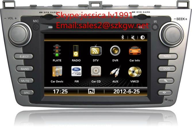 Car audio radio car dvd player for Mazda 6 with GPS navigation BT 3G