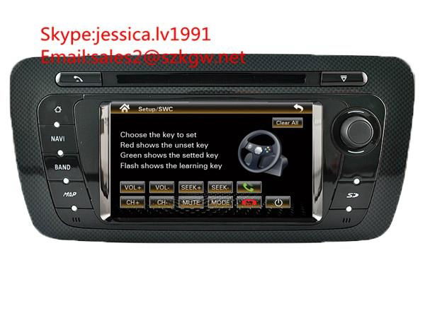 SEAT IBIZA 2014 double din DVD player 