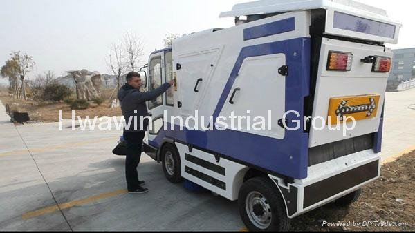 Price Electric Truck Type road & street cleaning sweeper machine for sale 3