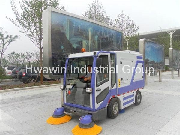 Price Electric Truck Type road & street cleaning sweeper machine for sale 5